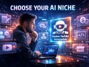 The Critical Importance of Choosing the Right AI Niche When Starting an AI Online Business A visual guide showcasing multiple AI niches, highlighting options for users to select their area of interest.