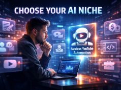 The Critical Importance of Choosing the Right AI Niche When Starting an AI Online Business A visual guide showcasing multiple AI niches, highlighting options for users to select their area of interest.