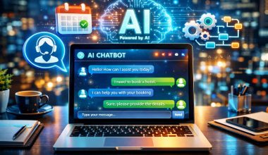AI chatbot helping small businesses automate customer support and bookings.