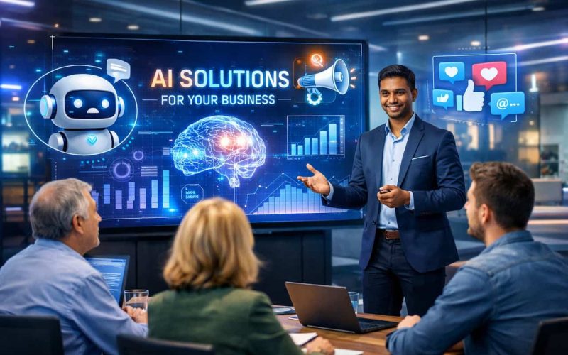 Entrepreneur offering AI automation and consulting services to small businesses.