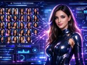 Understanding LoRAs and Character Models: The Key to Creating Consistent AI Influencers AI influencer generated from multiple training images illustrating how LoRA and character models create consistent virtual influencers.