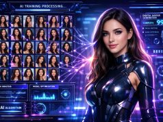 Understanding LoRAs and Character Models: The Key to Creating Consistent AI Influencers AI influencer generated from multiple training images illustrating how LoRA and character models create consistent virtual influencers.