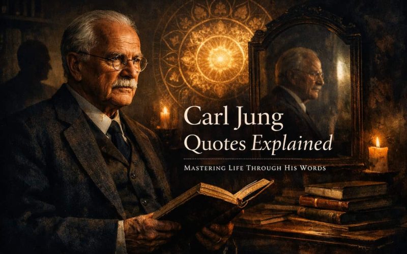 Portrait of carl jung in his study
