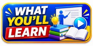 button with what you'll learn 