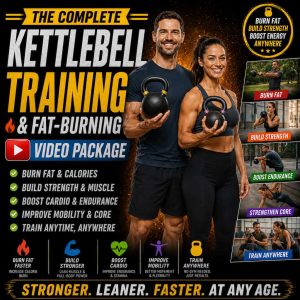 ebook cover image with couple holding kettlebells
