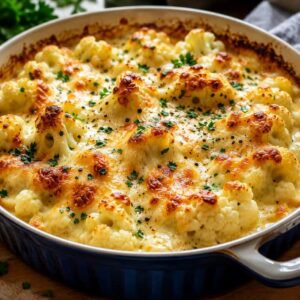Baked Cauliflower Chessecake