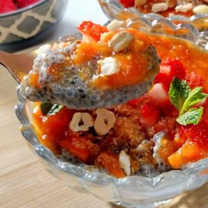 creamy coconut chia seed pudding